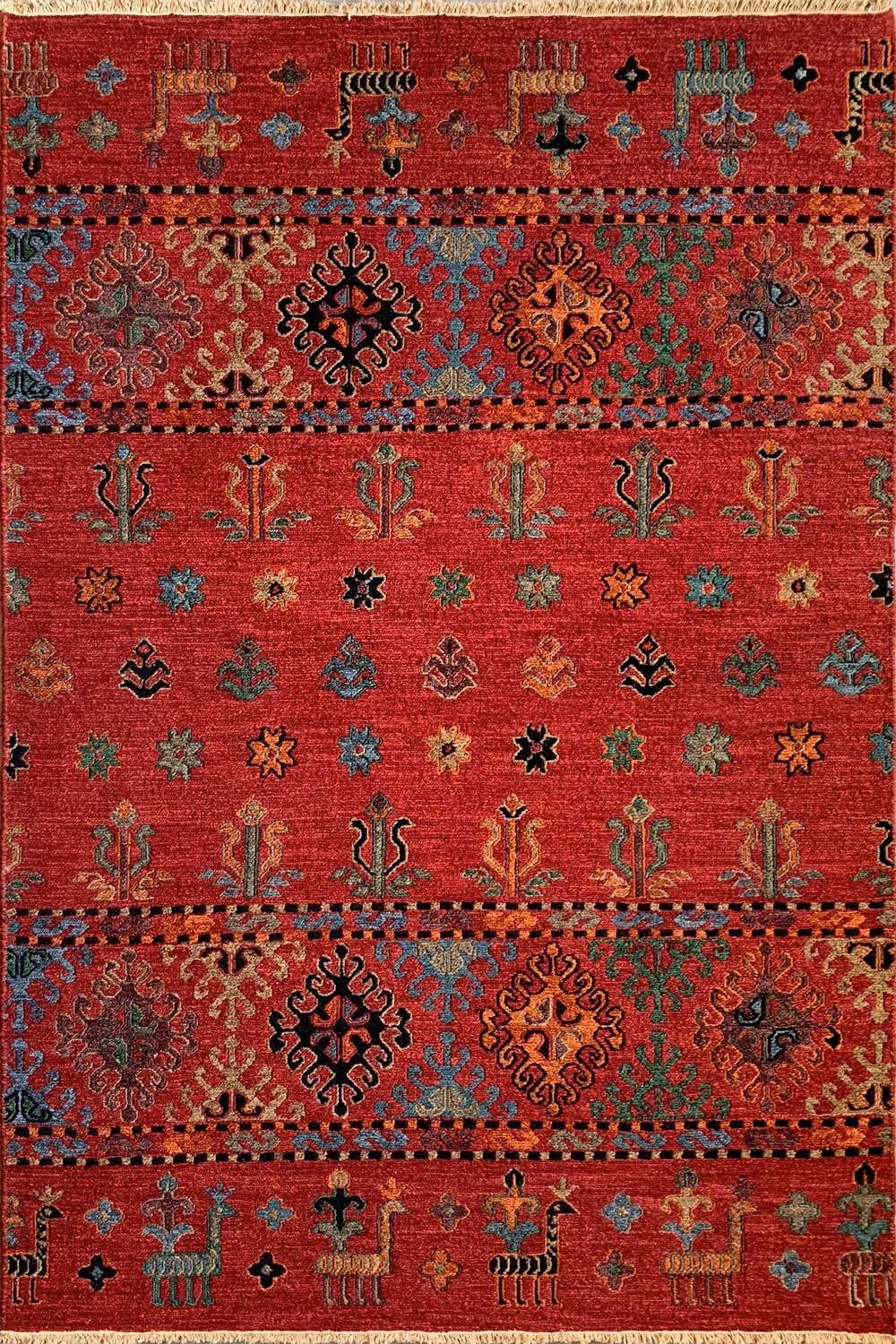 Pangaea Rug Multicolored Red Area Rug - Pangaea Carpets and Area Rugs